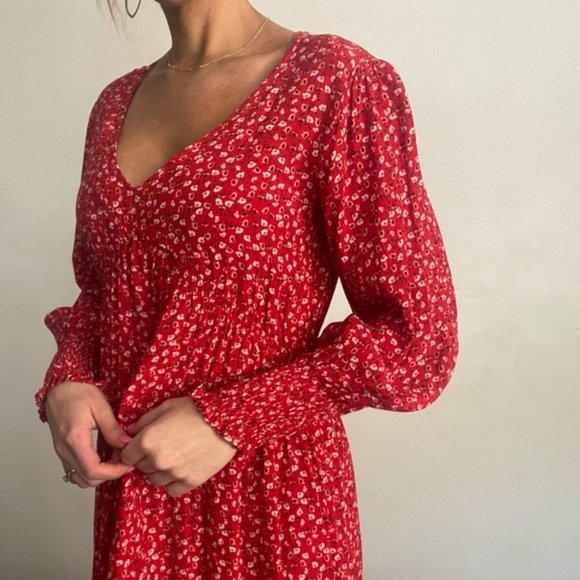 Gap | Red Pansy Dress - Picture 2 of 12